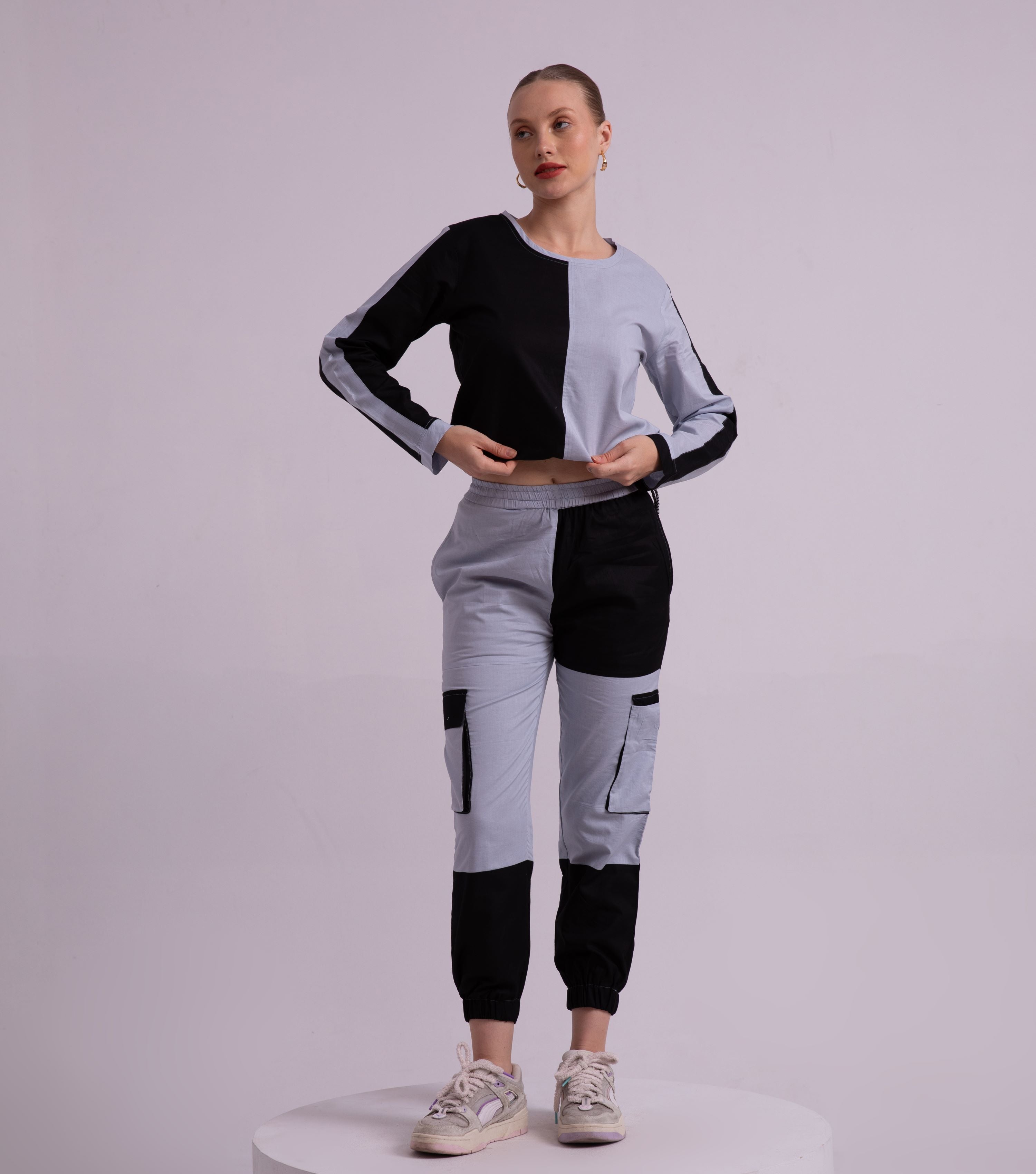 Charcoal Cargo Cozy Co-ord