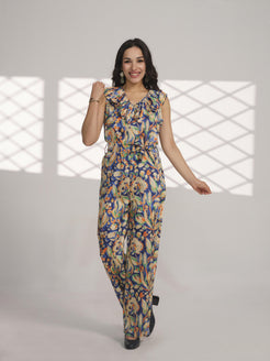 Attractive Floral Printed Jumpsuit | 3 bison