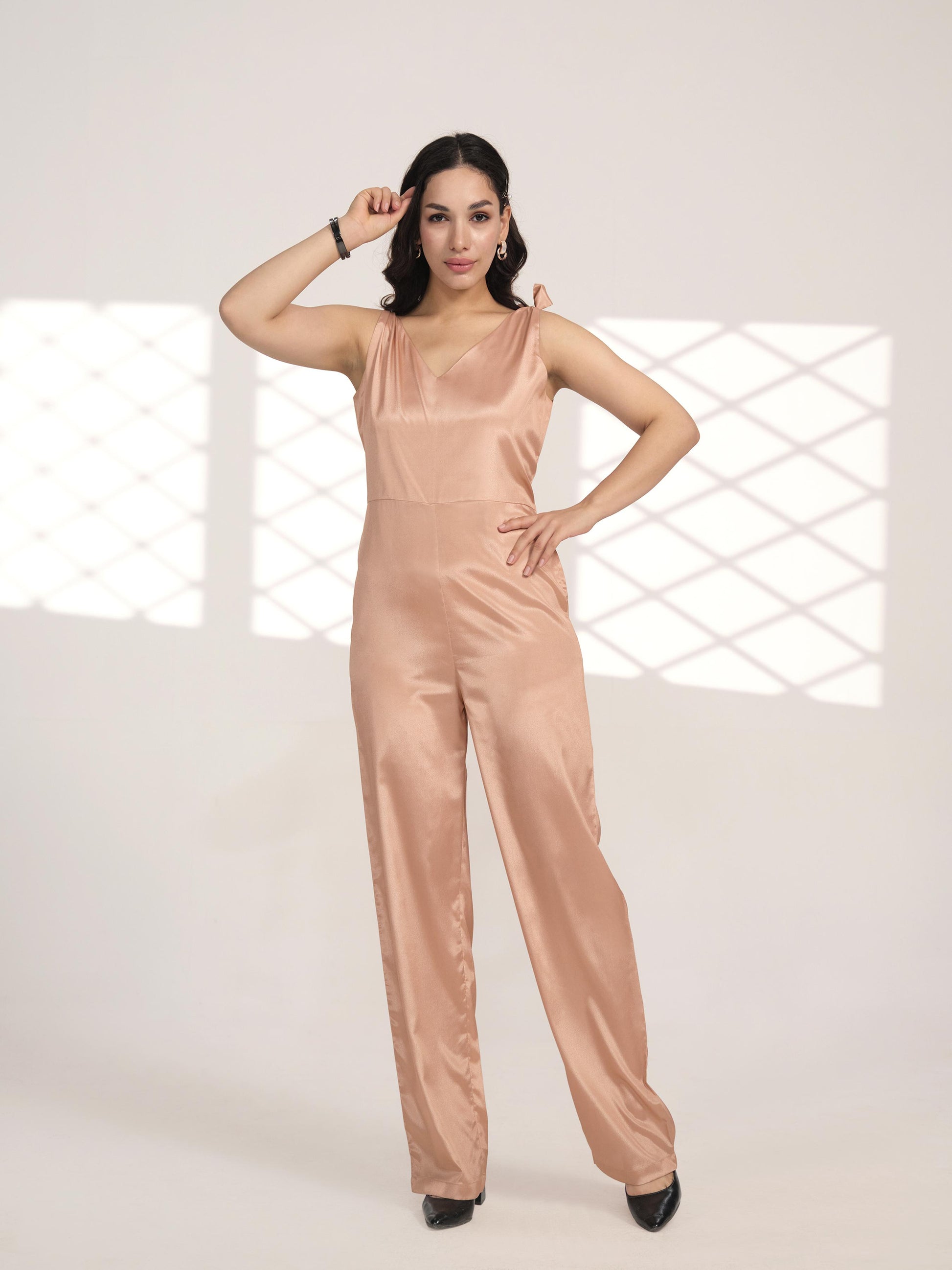 Brown Causal Jumpsuit | 3 bison