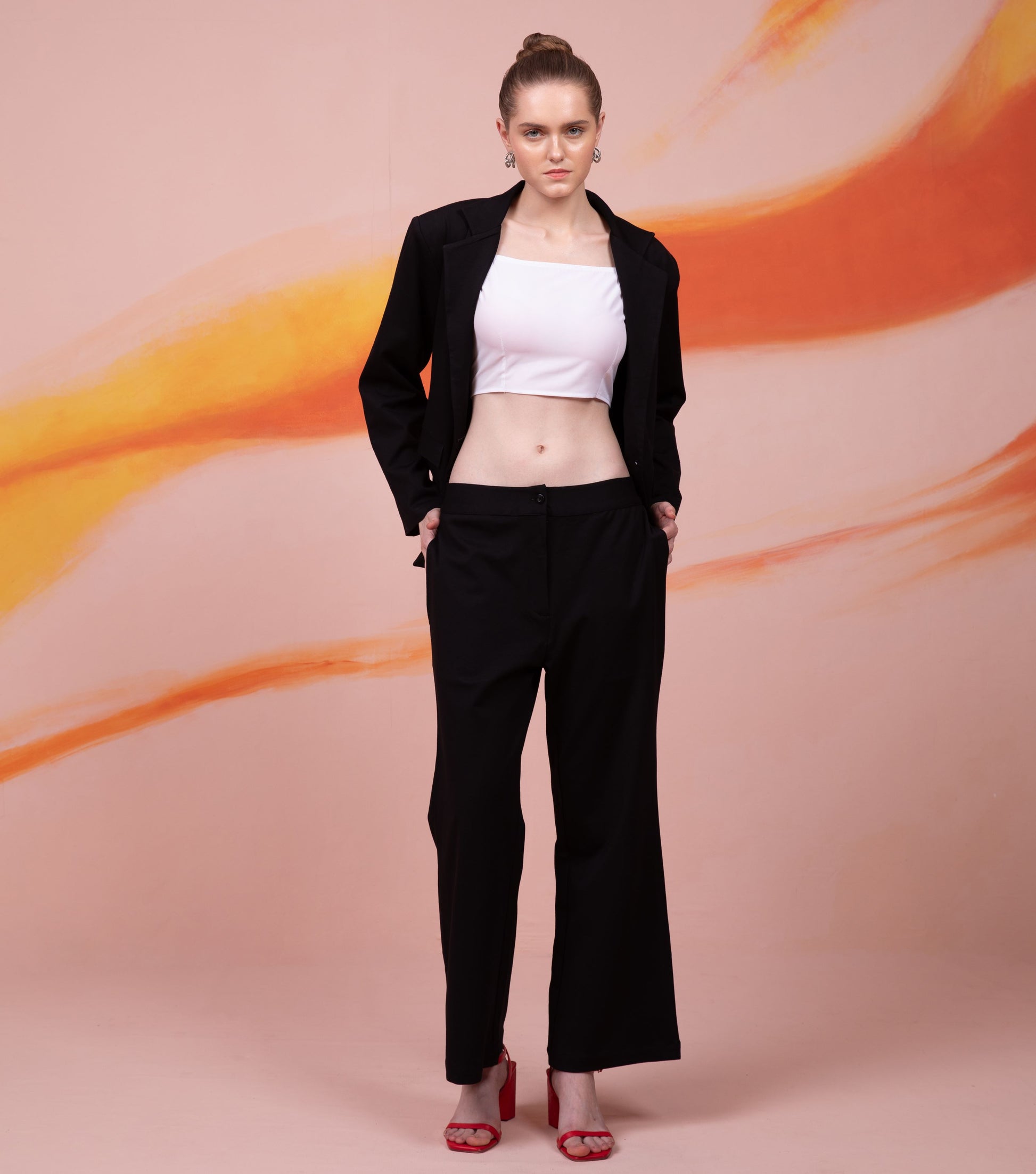 Monochrome Reigning Boss Blazer Style 3 Piece | 3 bison