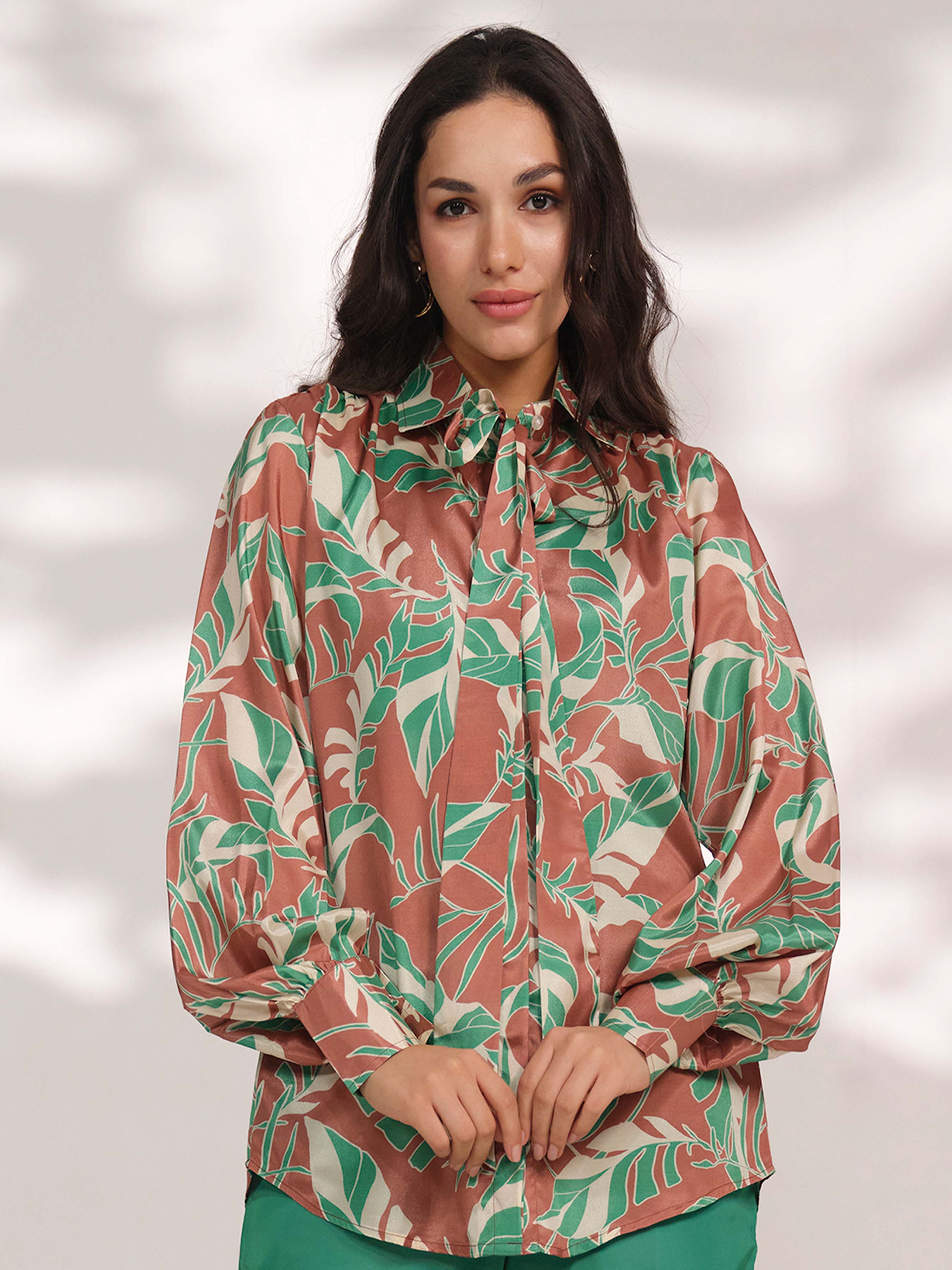 Collar Printed Shirt | 3 bison