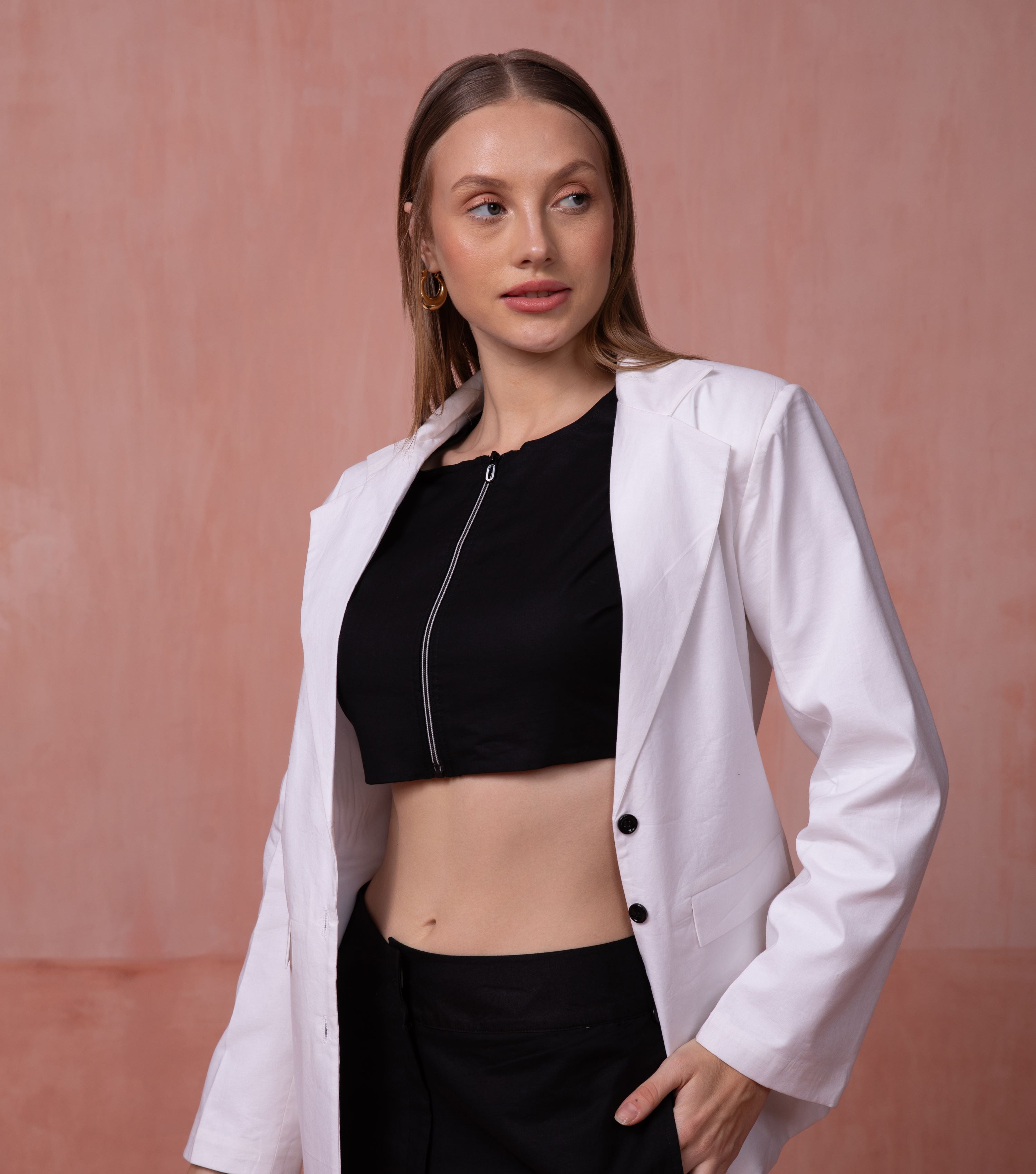 Monochrome Maven Blazer Style 3 Piece