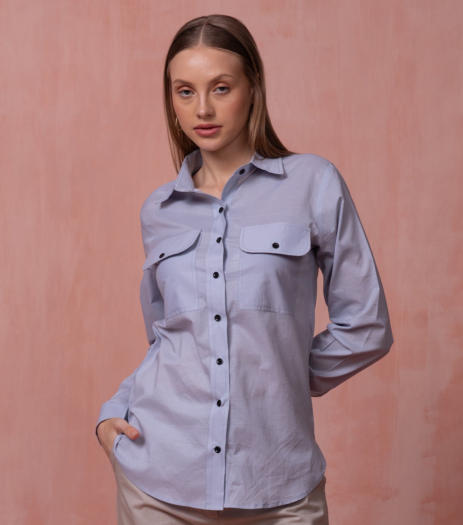 Achromatic Appeal Office Shirt for women 2