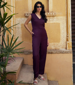 Purple Casual Jumpsuit 1