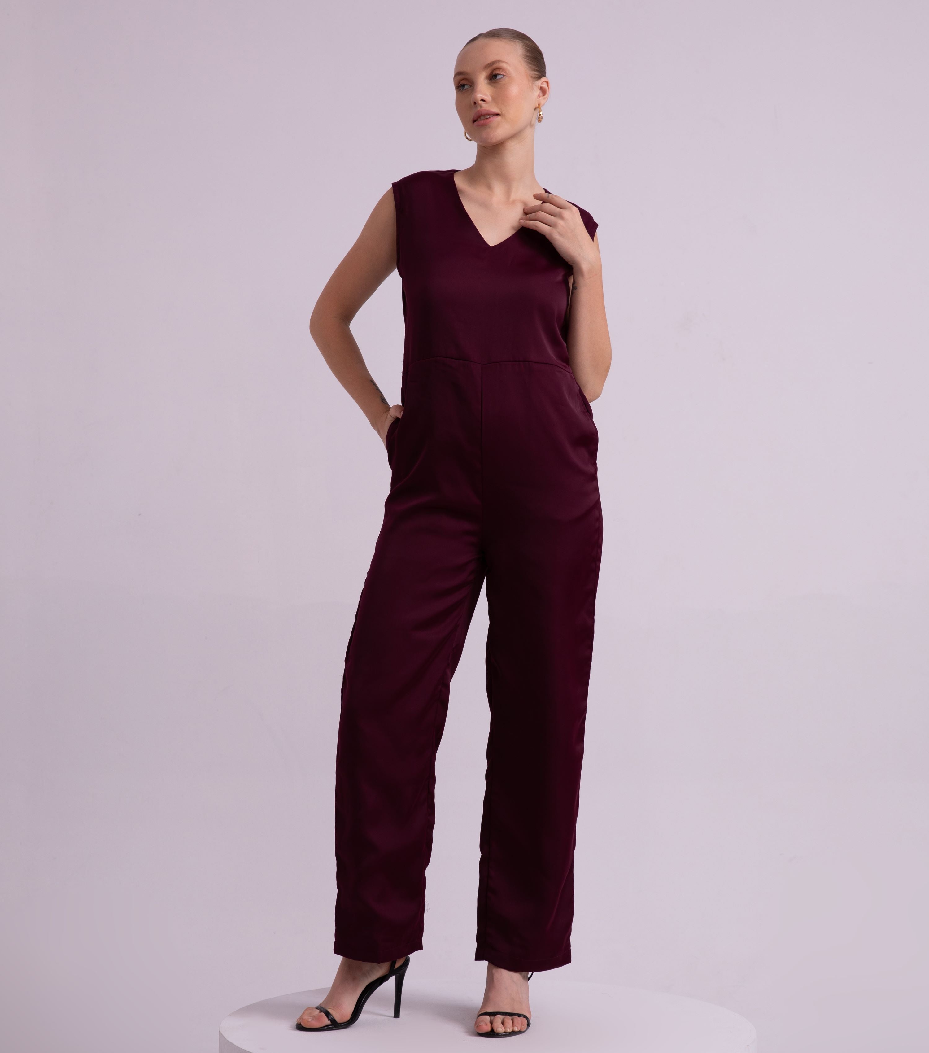 Purple Casual Jumpsuit 2