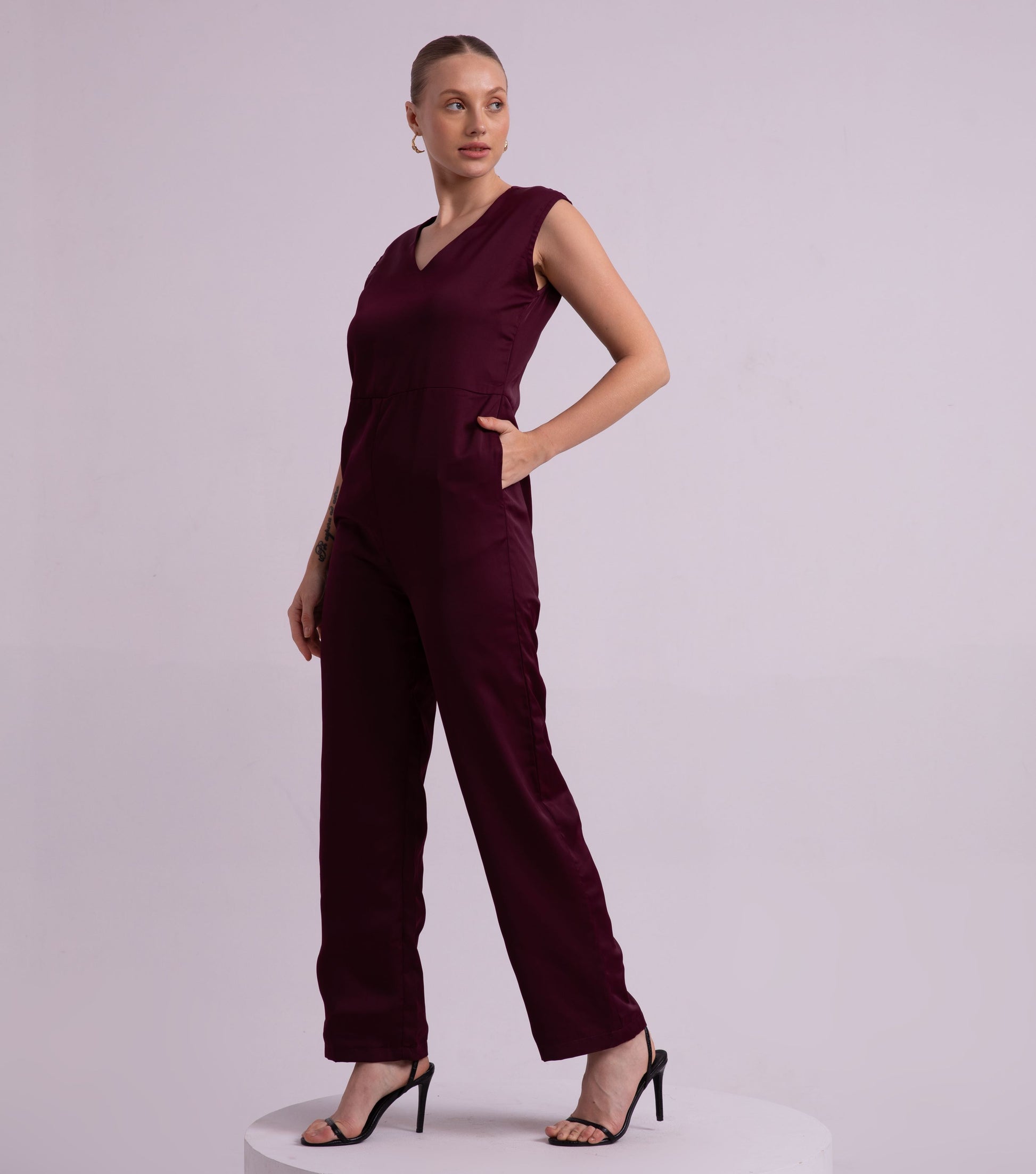 Purple Casual Jumpsuit 4