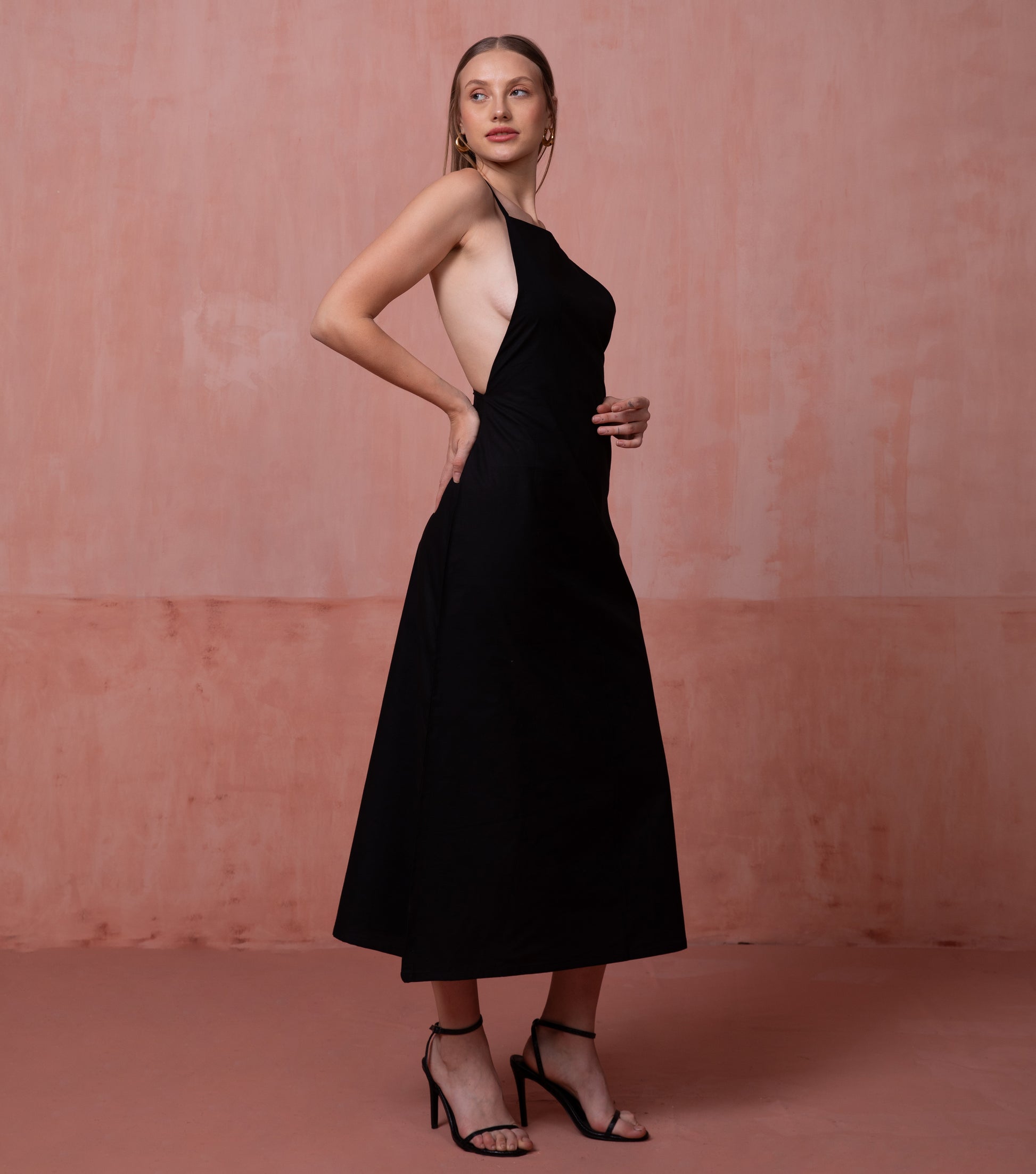 Buy Black Backless Western Dress | 3 Bison Buy Black Backless Western Dress | 3 Bison