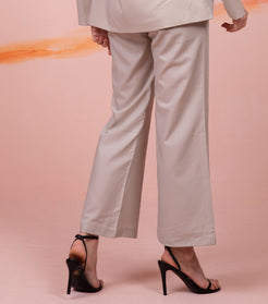 Beige Formal Pant for Women 5