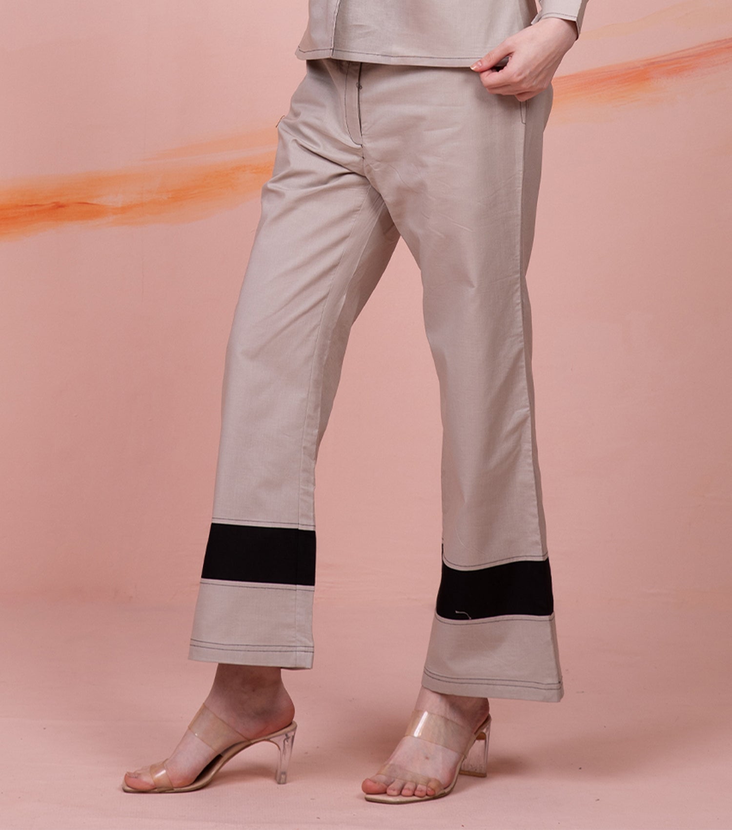 Beige Classic Comfort Trouser 4