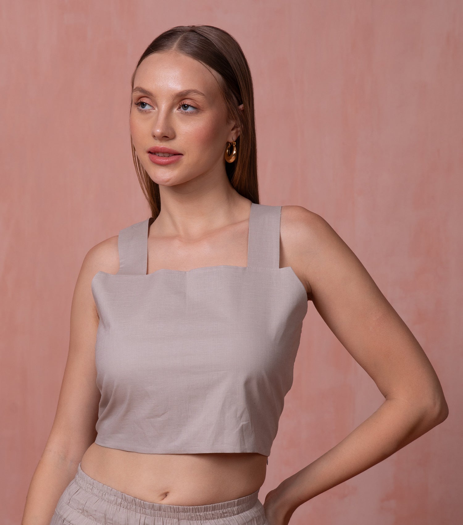 Beige Comfy Top for Women 2