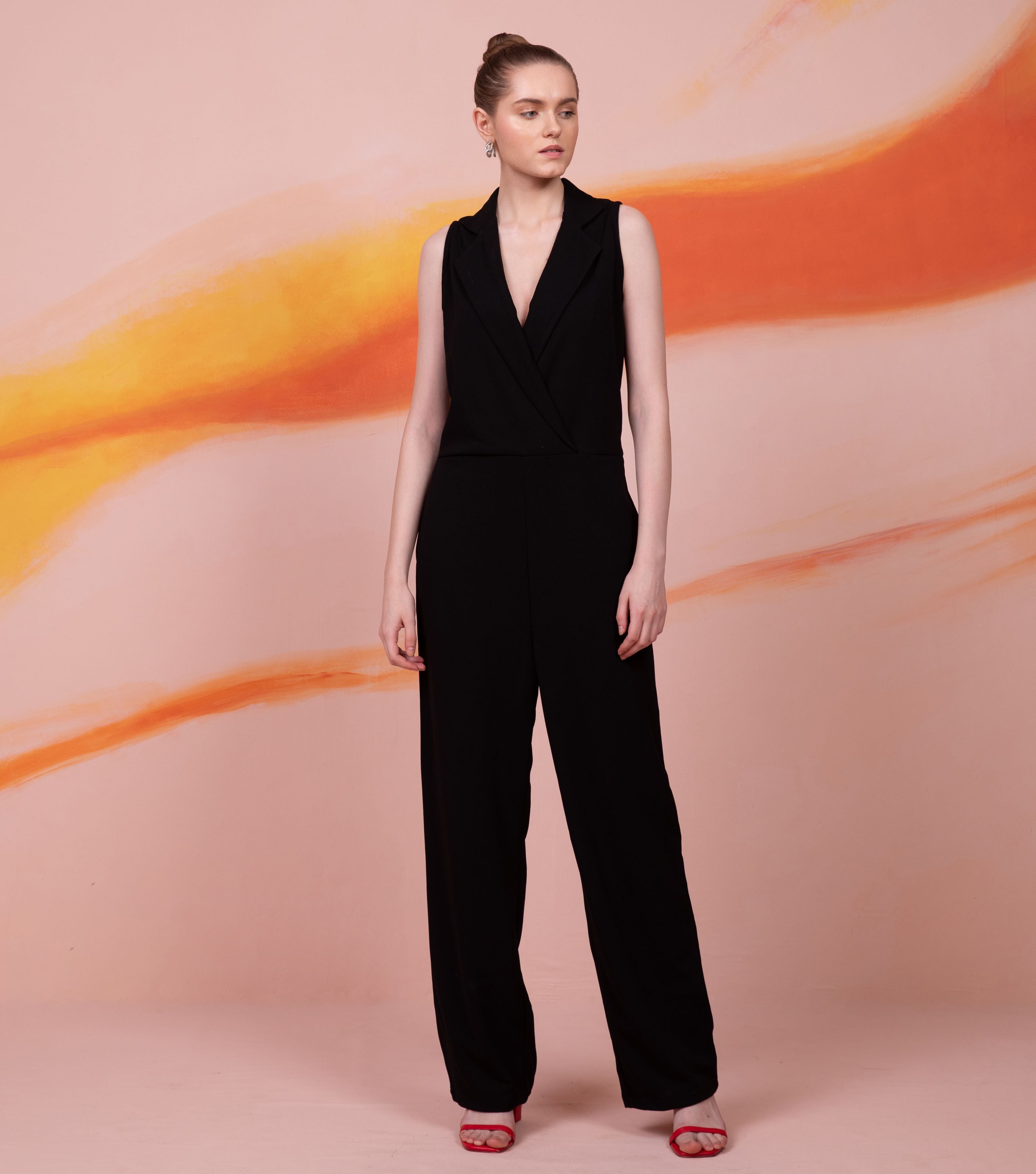 Black Office Jumpsuit 1