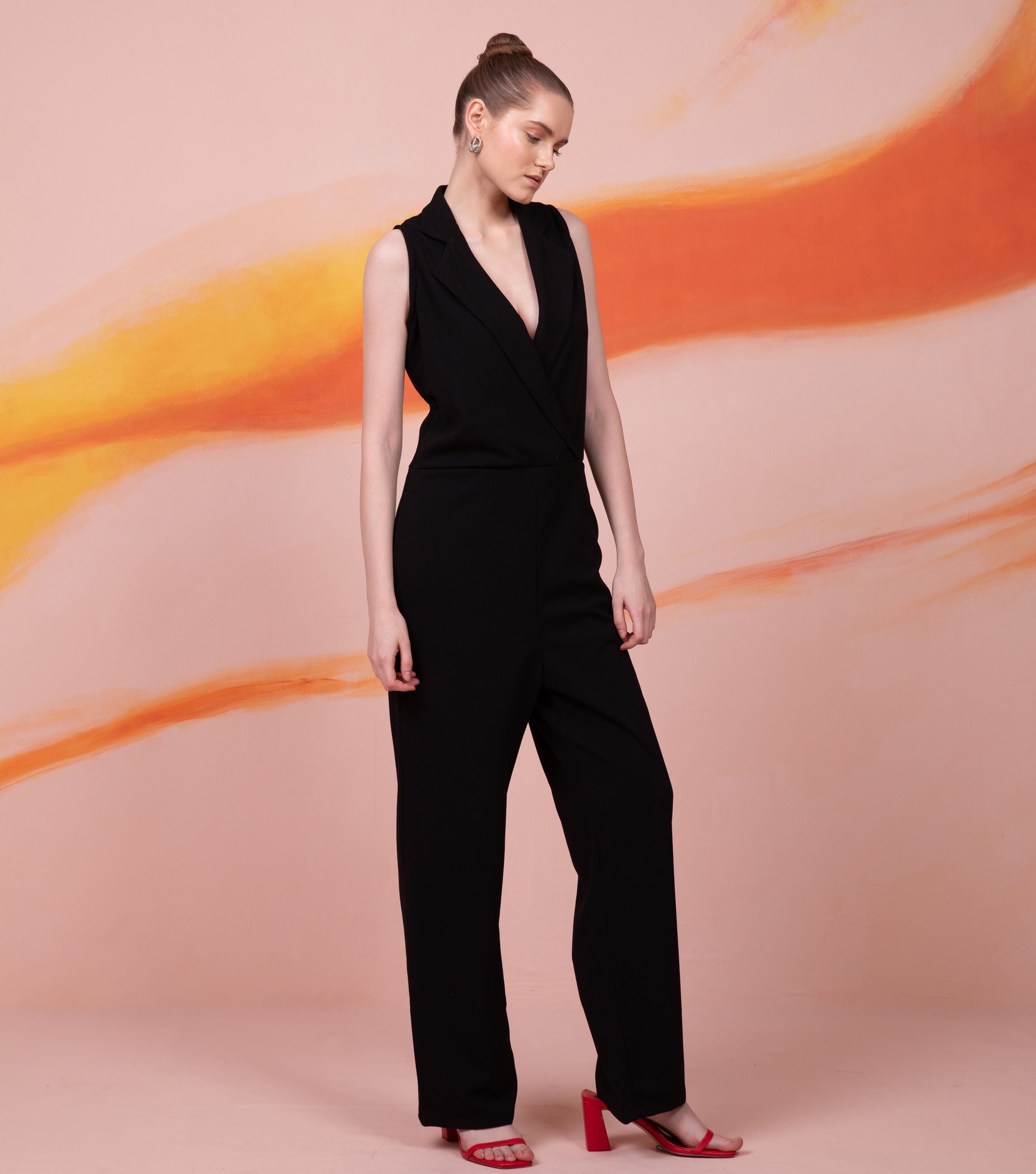 Black Office Jumpsuit 3