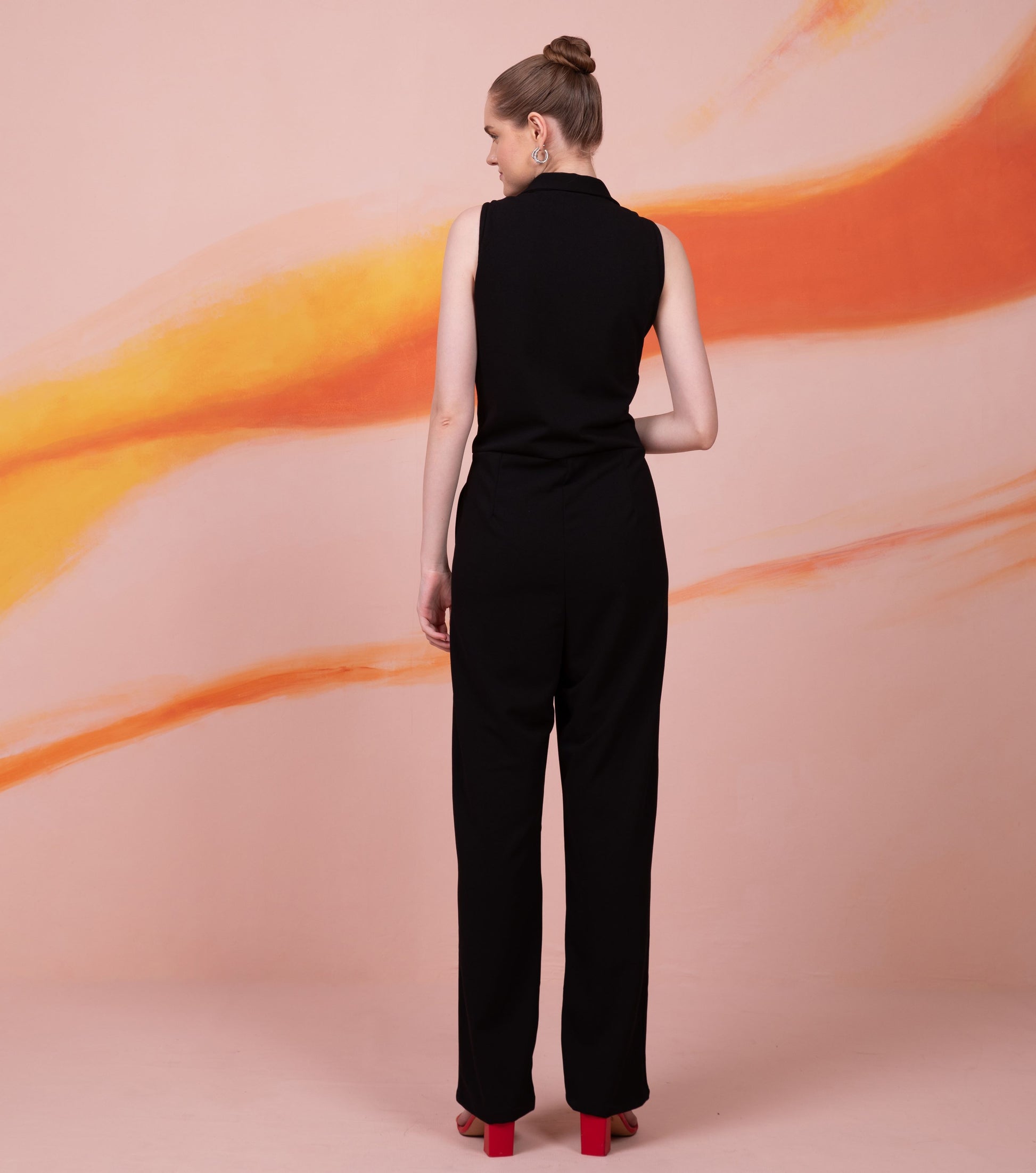 Black Office Jumpsuit 4