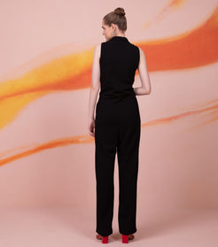 Black Office Jumpsuit 4