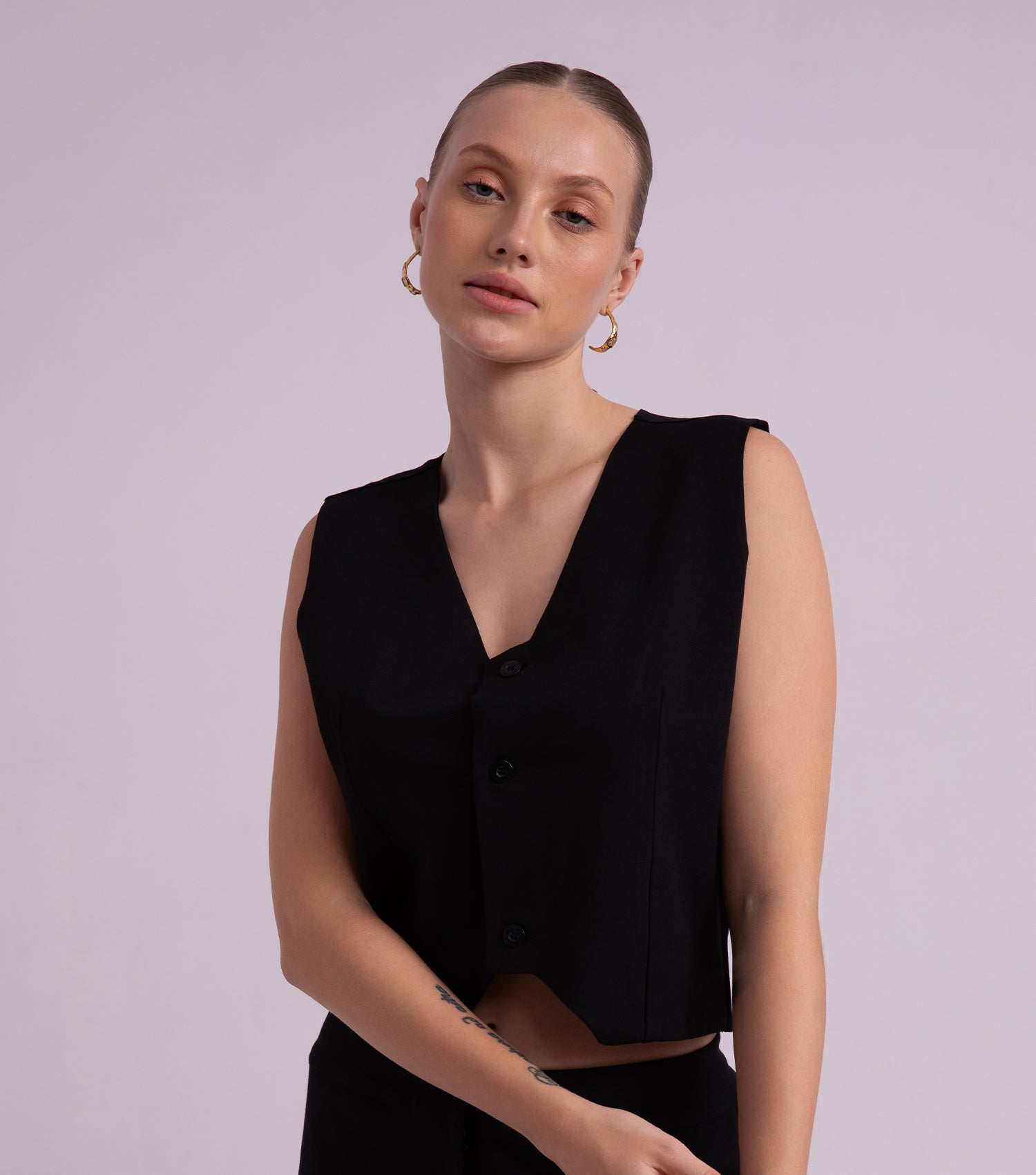 Black Office Shirt for women 2