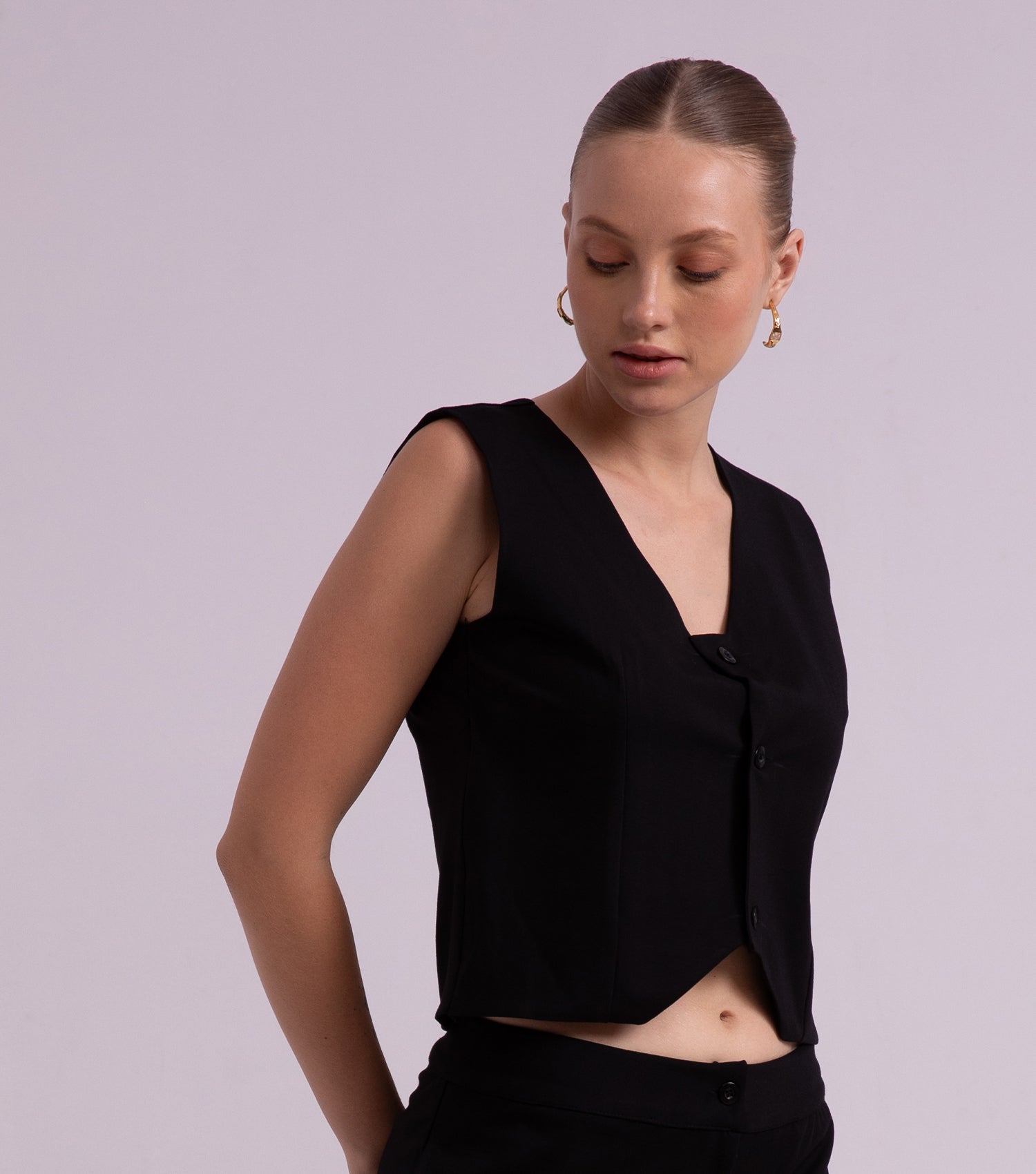 Black Office Shirt for women 4