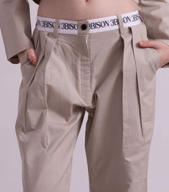 Classic Beige Cargo Pant for Women 4