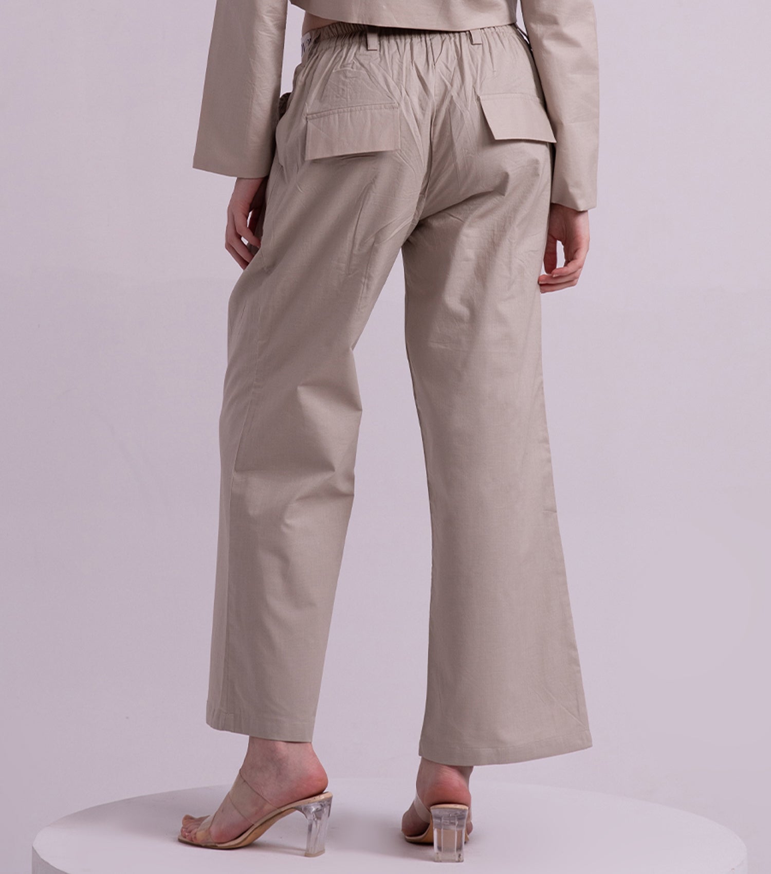 Classic Beige Cargo Pant for Women 6