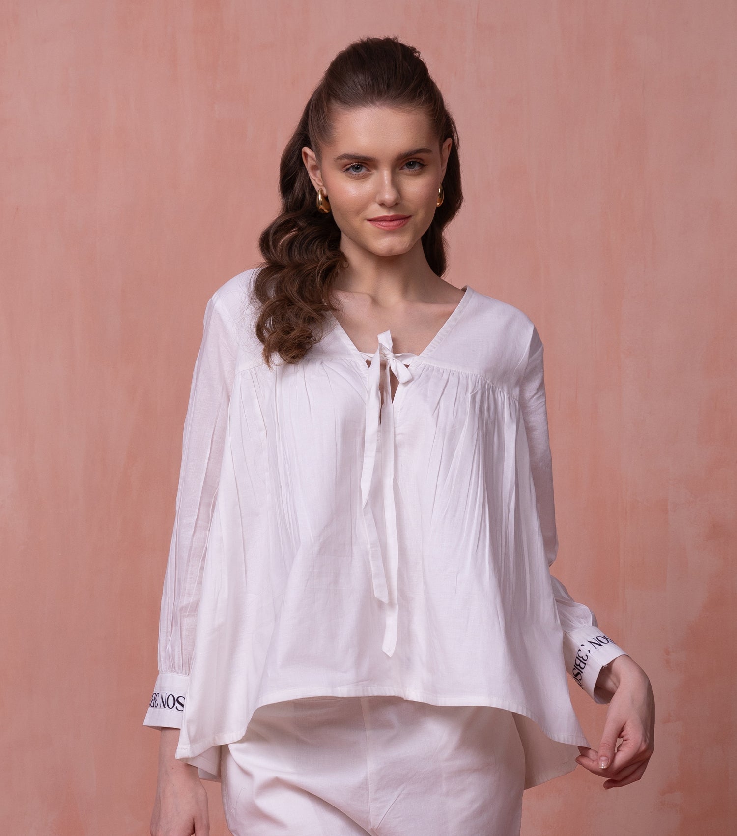 Classic Comfy White Top for Women 2