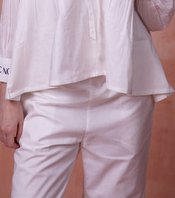  Classic Comfy White Trouser 4