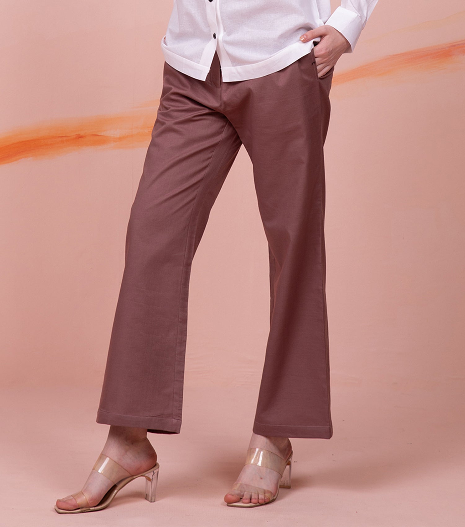 Comfy Brown Formal Pant for Women 4