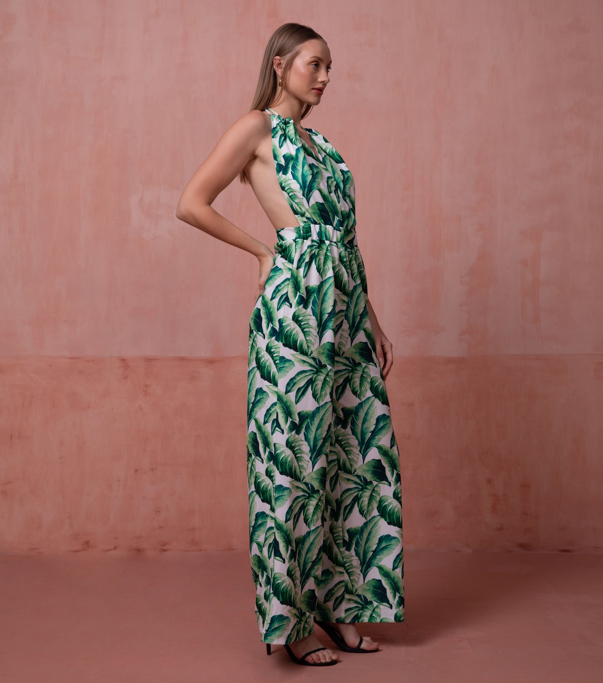 Emerald Floral Jumpsuit 4