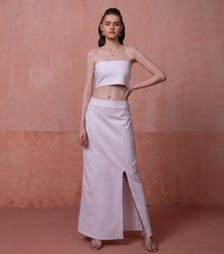 White Pencil Long Skirt for Ladies 1