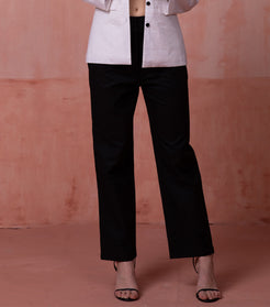 Plain Formal Black Pant for Women 2