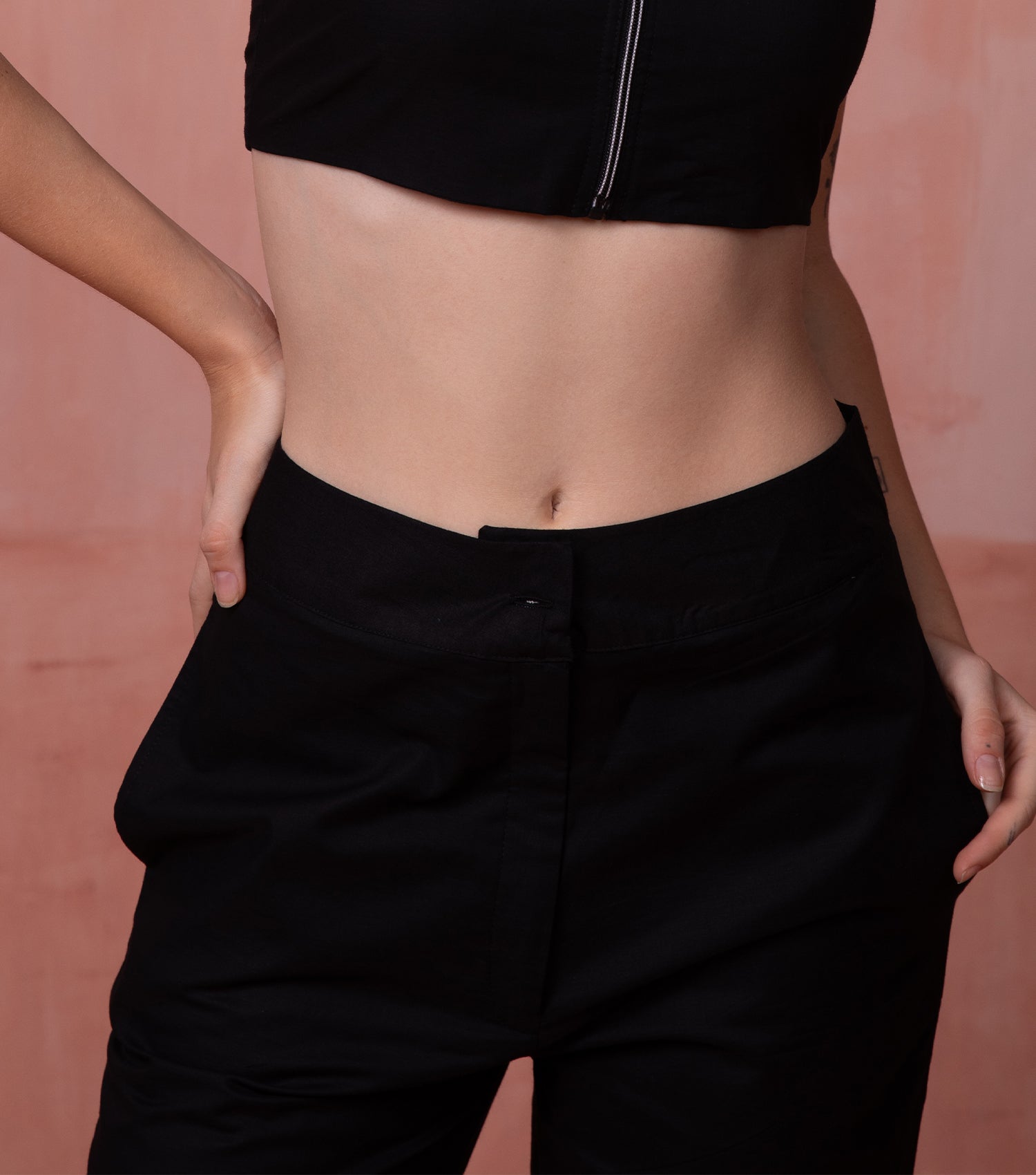 Plain Formal Black Pant for Women 4