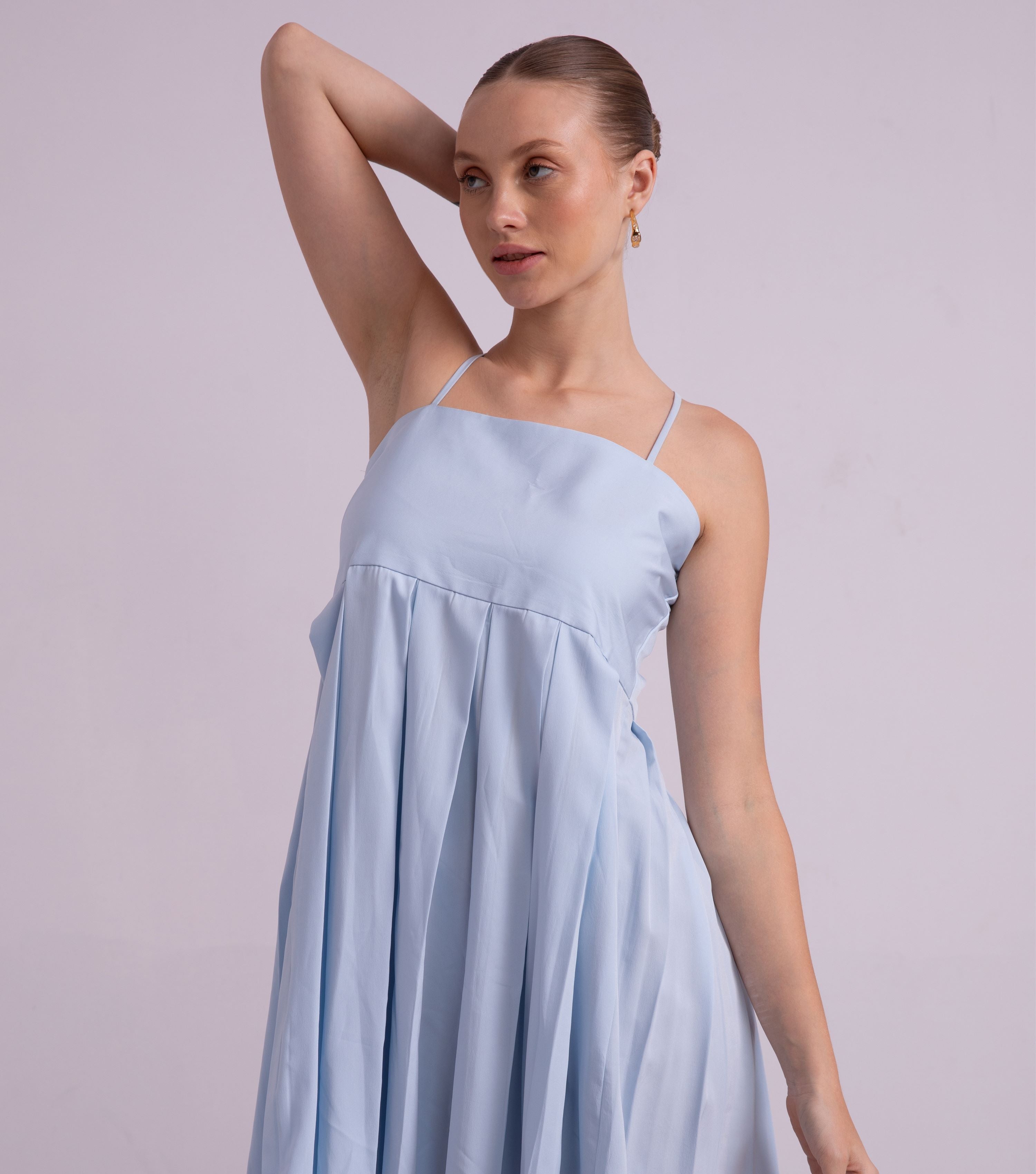 Light Blue Party Western Dress for Ladies 2