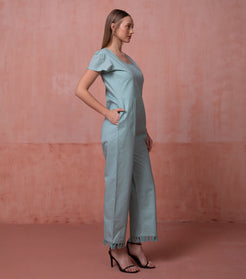 Tranquil Teal Jumpsuit 4