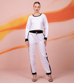 White Joggers for Ladies 2