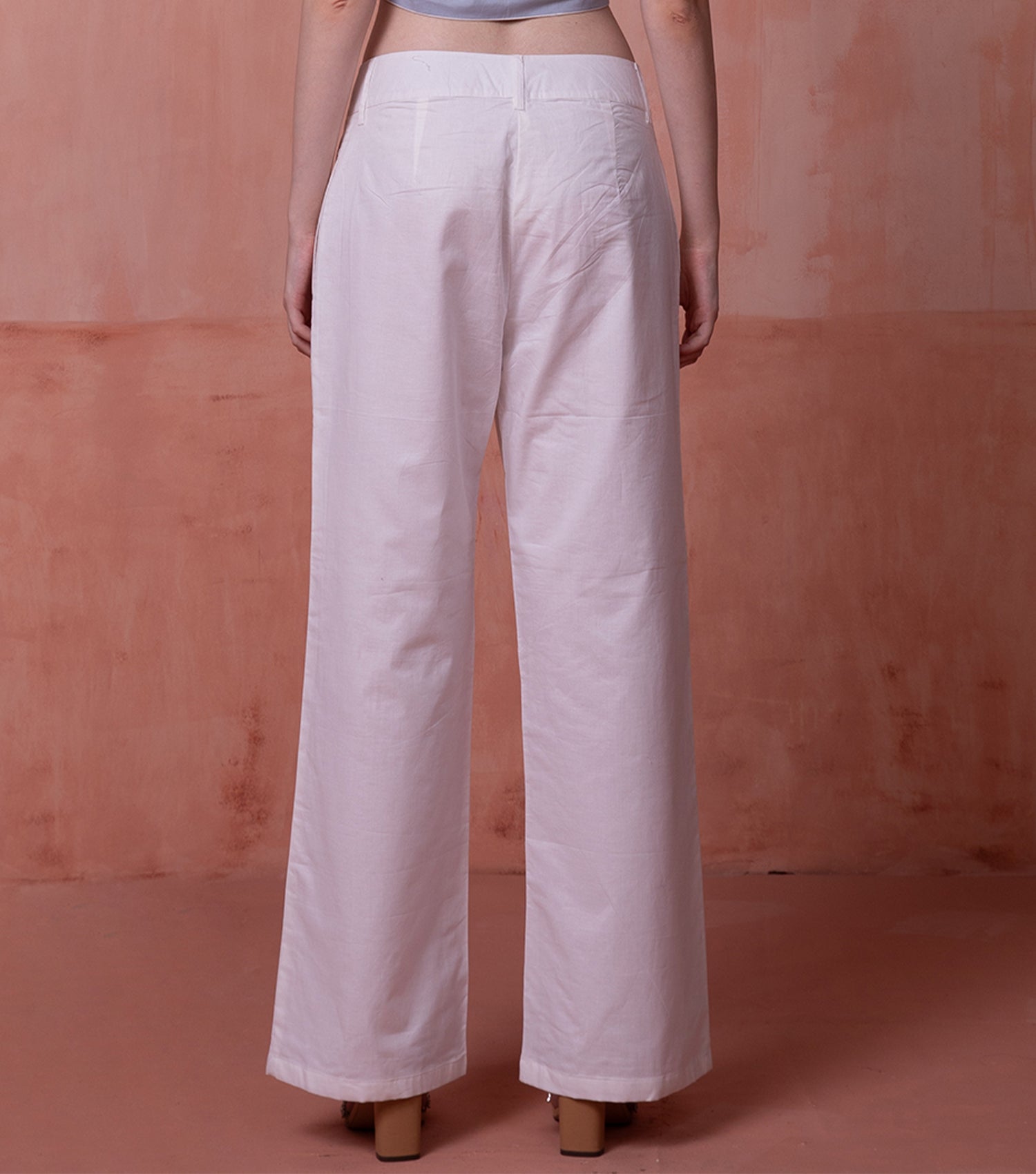 White Graceful Formal Pant for Women 6