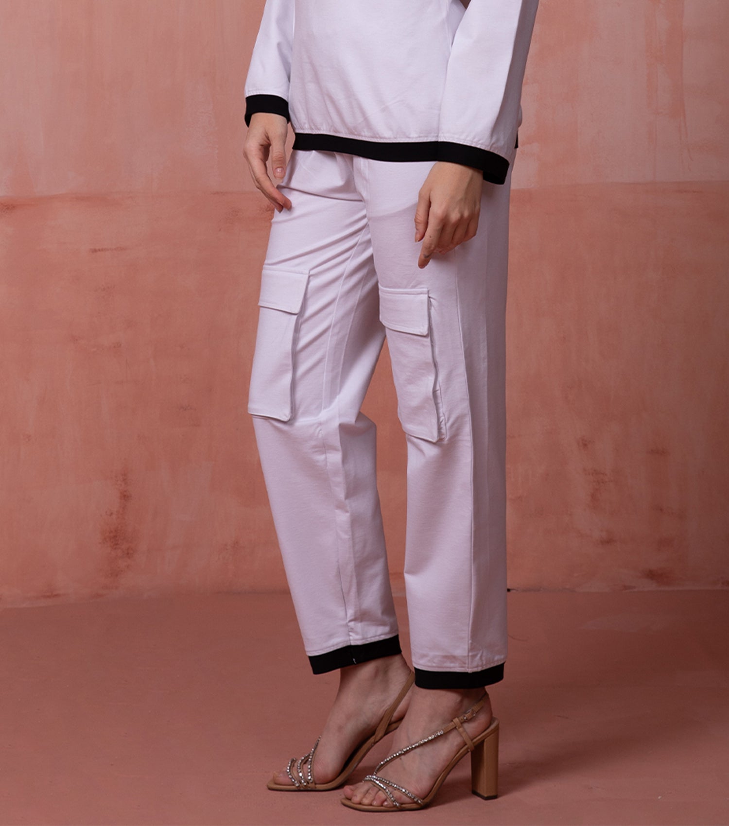 White Cargo Pant for Women 3