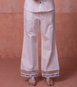 White Straight Pant for Women 3