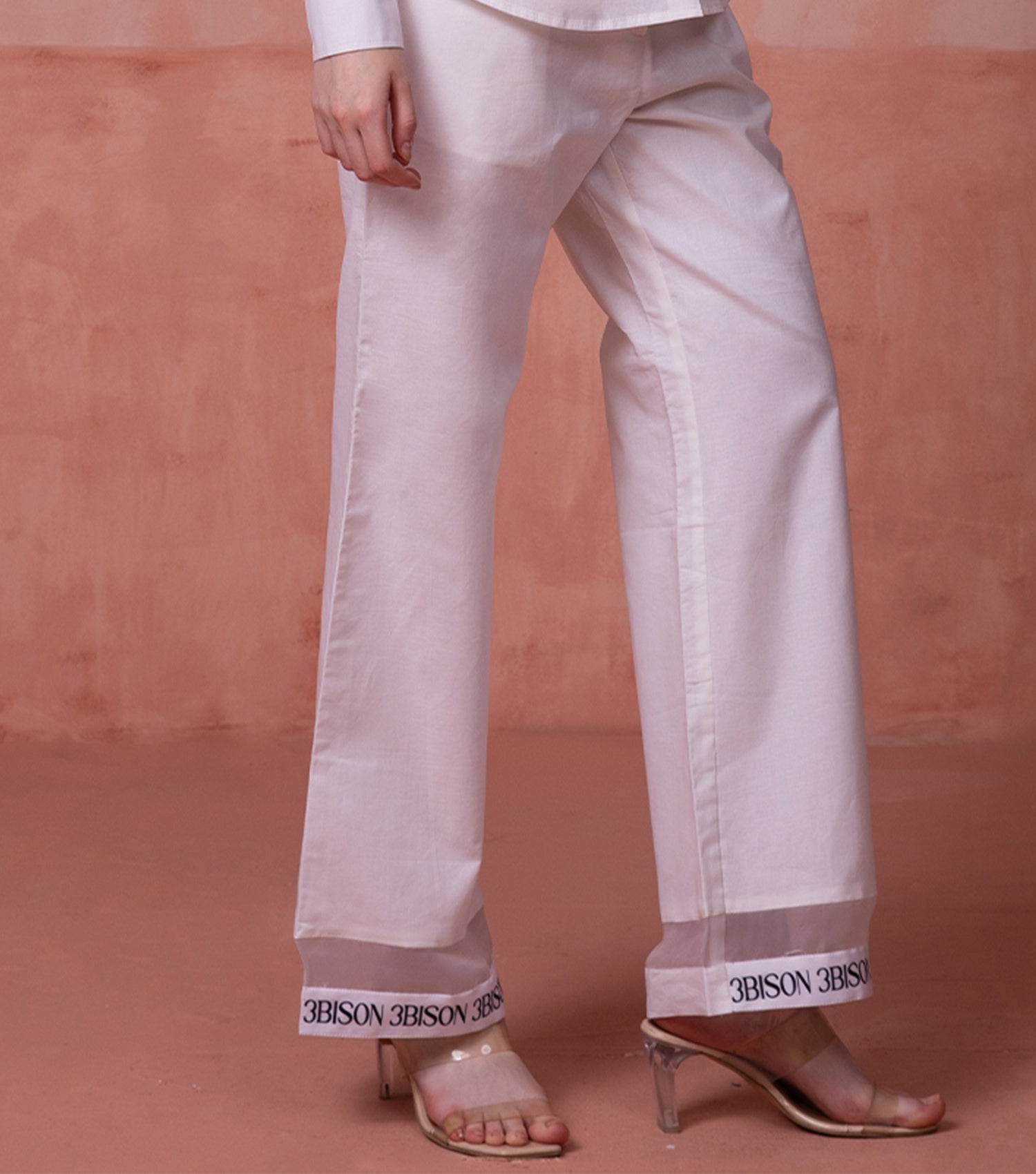 White Straight Pant for Women 4