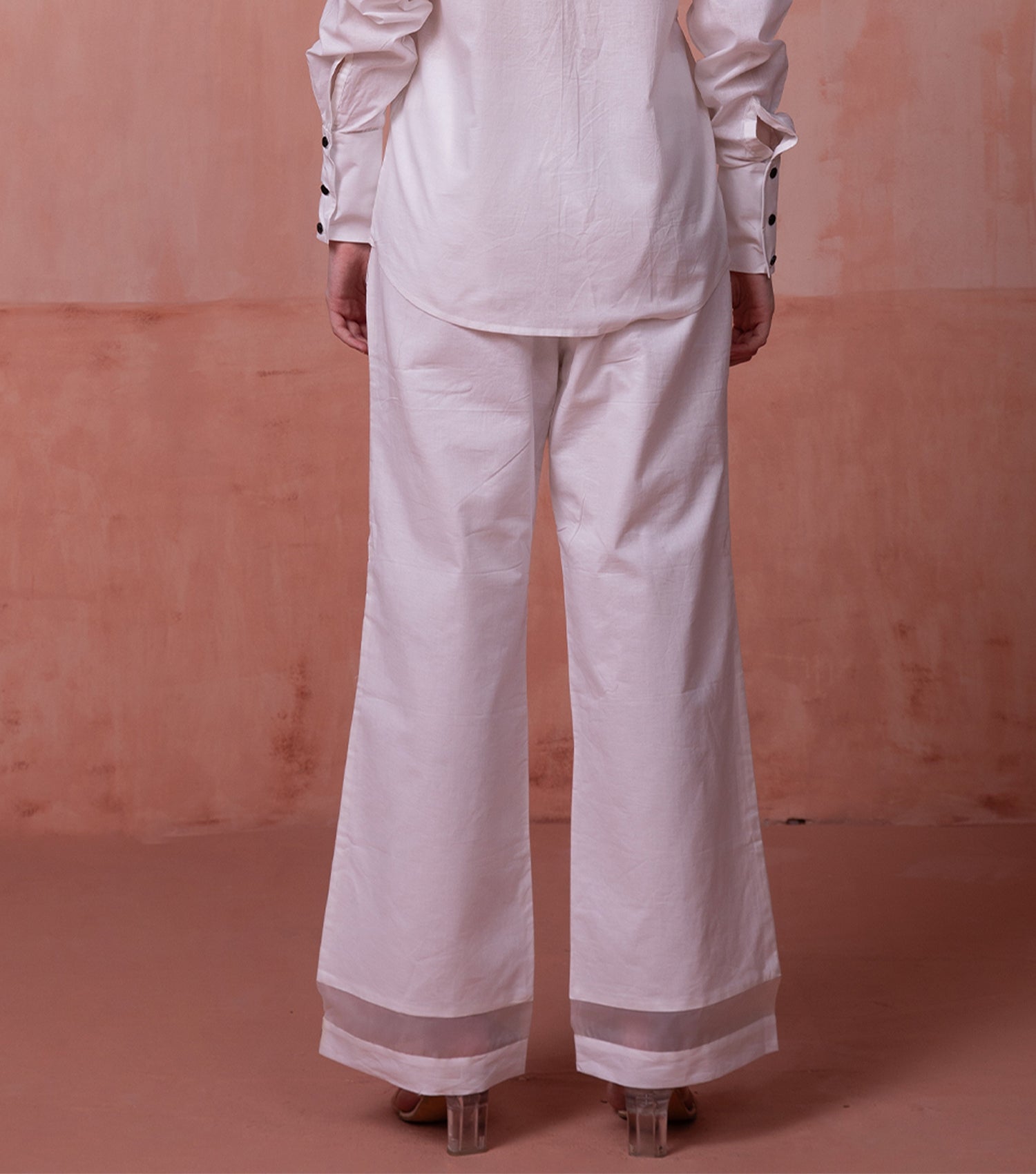 White Straight Pant for Women 5